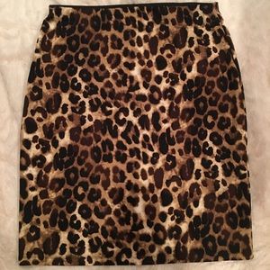 Leopard print skirt